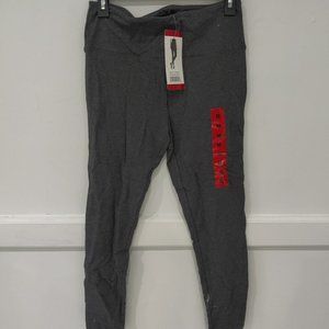 DEFECT Max & Mia High Waisted French Terry Legings Heather Gray Size M $50 4A019